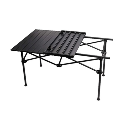 [AG364691] Tavolo Pieghevole da Esterno Tavolino da Campeggio Richiudibile Salvaspazio con Borsa per Trasporto 91.5x55x50CM Nero