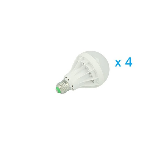 [AA8800] 4 PZ Lampade LED E27 Globo Opaca Sfera G85 15W Diametro 85mm Bianco Freddo