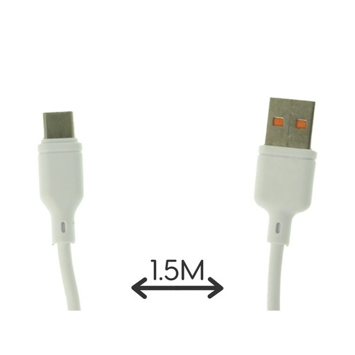 [AC820043] Cavo USB USB C 3A 1,5M Carica Veloce Bianco