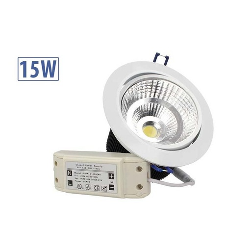 [FP6615N] Lampada Faretto Led Incasso Da Soffitto 15W Bianco Neutro