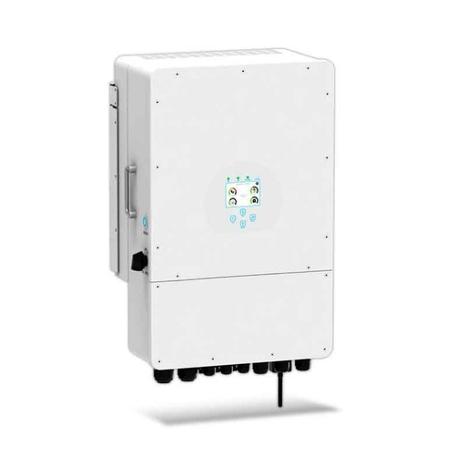 [FV11835] Inverter Fotovoltaico Trifase, Ibrido On-Grid/Off-Grid, Certificato CEI 0-21, Schermo LCD Touch a Colori, Smart Meter Integrato, WiFi e TA Inclusi, Garanzia 10 Anni, IP65 (8KW)