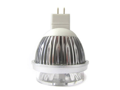 [MR1650F] Lampada Faretto LED Dicroica MR16 GU5.3 COB 5W Bianco Freddo 12V Con Lente Fisheye