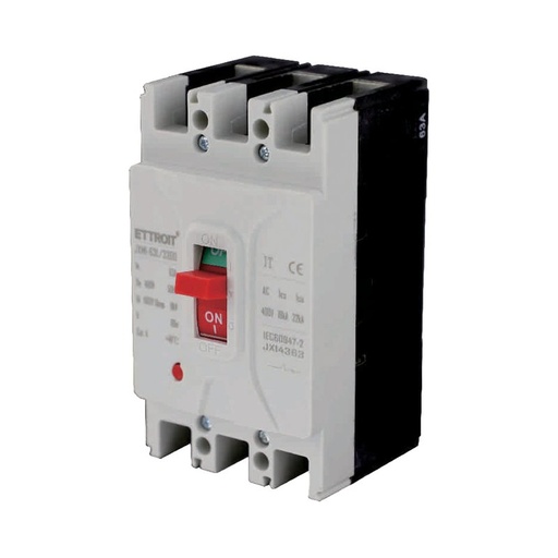 [JX14363] ETTROIT MCCB Interruttori Scatolati Magnetotermici  3P  22kA   63A AC 400V IP20 IEC60947-2