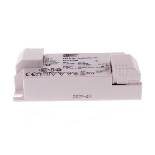 [AT-V9-21-500] Led Driver CC Corrente Costante 500mA 30V-42VDC Per Alimentare Led Max 21W