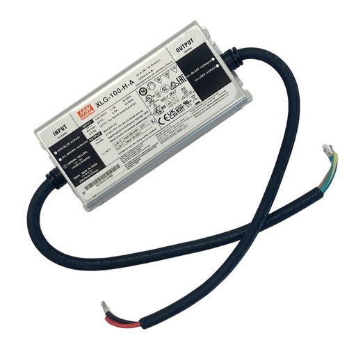 [MW-XLG-100-H-A] MeanWell XLG-100-H-A Led Driver Corrente Costante 2100mA 27-56V 100W IP67 Input 220V e 110V