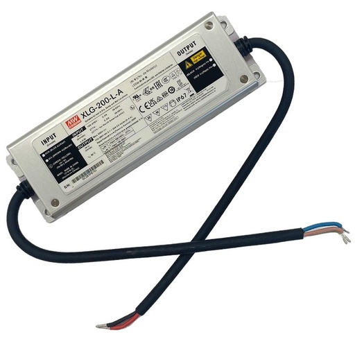 [MW-XLG-200-L-A] MeanWell XLG-200-L-A Led Driver Corrente Costante 700mA 142-285V 200W IP67 Input 220V e 110V