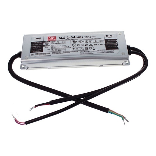 [MW-XLG-240-H-AB] MeanWell XLG-240-H-AB Led Driver Corrente Costante 4900mA 27-56V 240W IP67 Dimmerabile 3 In 1