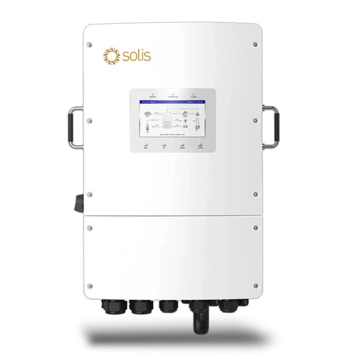 [FV12229] Inverter Fotovoltaico Solis Trifase Ibrido On-Grid/Off-Grid 15kW, Doppio MPPT, CEI 0-21, Schermo LCD, WiFi Meter e TA Inclusi, Garanzia 10 Anni IP66 SKU-12229