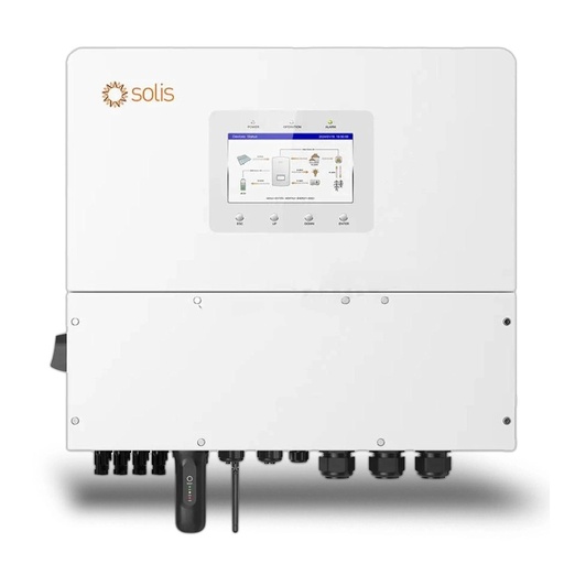 [FV12225] Inverter Fotovoltaico Alta Tensione Solis Trifase Ibrido On-Grid/Off-Grid 12kW, Quadruplo MPPT, CEI 0-21, Schermo LCD, Meter e TA Inclusi, Garanzia 10 Anni IP66 SKU-12225