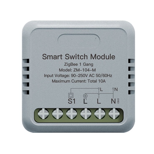 [MMC1242] MeanWell Mini Interruttore ZigBee 3.0, 2 Canali 10A TUYA, Smart Life 10A AC 90-250V 50/60HZ 2200W 40X40X18mm IP20