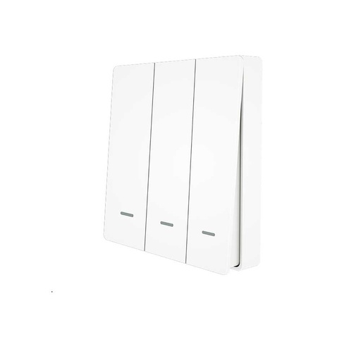 [MMC4493] MeanWell Telecomando Interruttore RF 3 Tasti, RF 433MHz, TUYA, Smart Life, 3V Con Pile CR2032, 86X86X16mm, IP20, SH4493