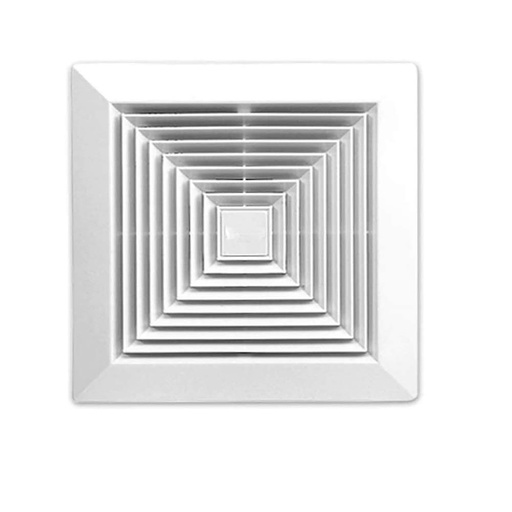 [AP069093] Ventola Aspirazione Bagno Da Muro o Soffitto Grande 250X250mm Foro 200X200mm Profondità 150mm 25W 230V 50Hz 150m³/h 35dB