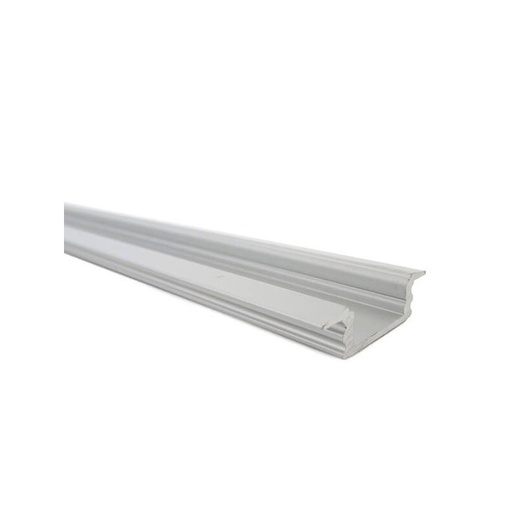 [BA2507M3] 3 Metri Profilo Canalina Barra Alluminio Led Anodizzato Quadrato Da Incasso Slim Per Striscia Led Fino a 12mm