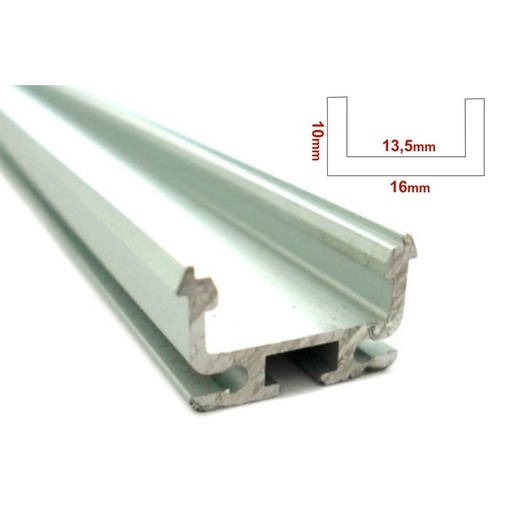 [BA3200M3] 3 Metri Profilo Canalina Barra Alluminio Led Quadrato Per Strip Led