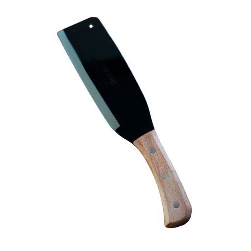 [AG360223] Machete con Lama Nera in Acciaio, Manico in legno, Lunghezza 36cm, Ideale per Lavori da Giardino