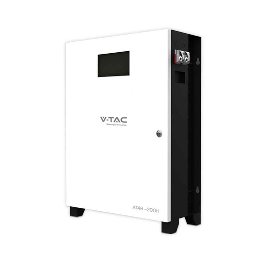 [FV114473] Batteria di Accumulo 10.24kWh al Litio-Ferro-Fosfato LiFePO4 BMS Integrato per Inverter Fotovoltaici CEI 0-21 51.2V 200Ah Schermo Touch Garanzia 10 Anni SKU-114473